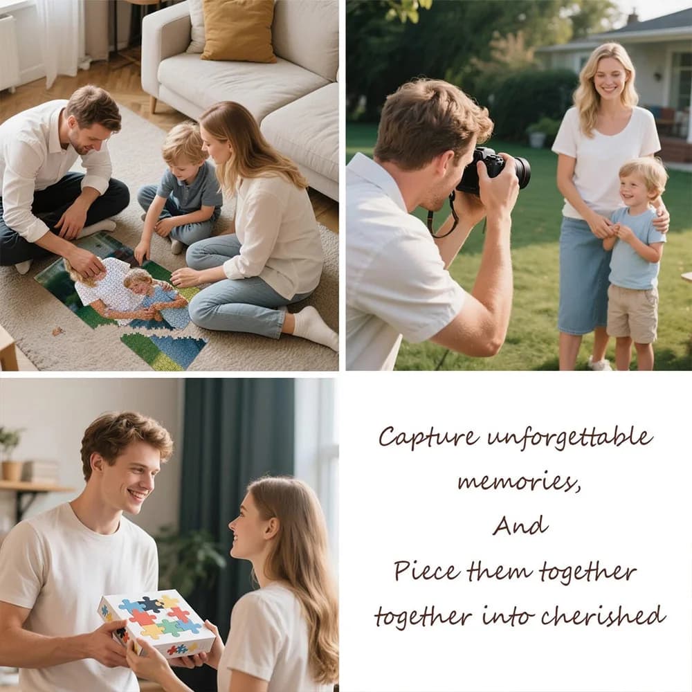 35/150/300/500/1000 pezzi Foto personalizzata Puzzle di decompressione personalizzati Puzzle Mosaico Regalo di compleanno Regalo d'amore