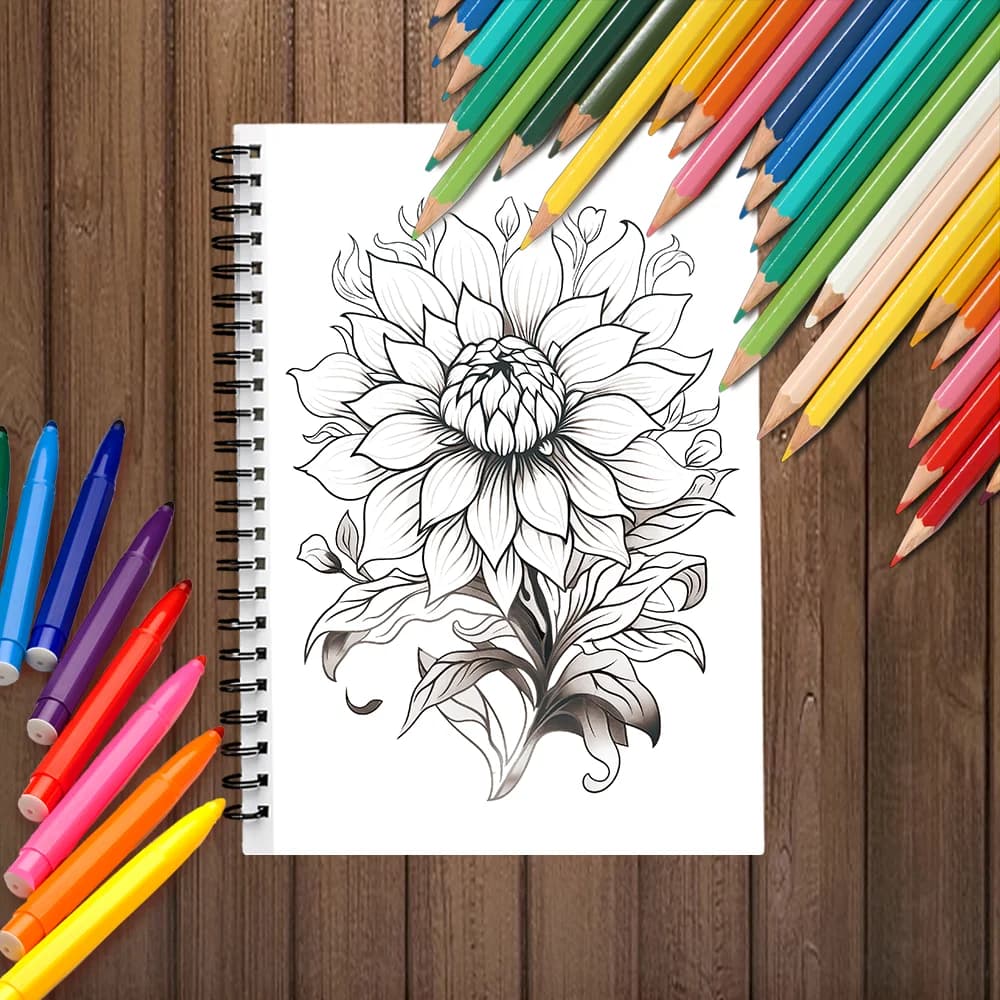 Premium Spiral Bound Black Sketchbook, Durable Art Drawing Notebook, Portable Art Supply for Sketching, Painting & Hand Q3465