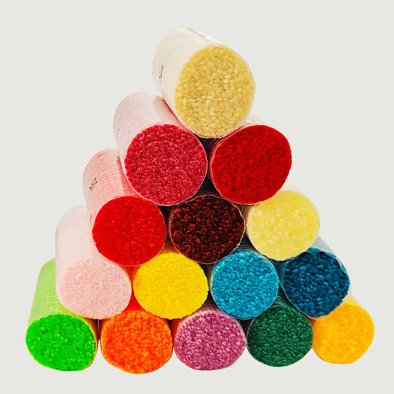 Set di Filati Acrilici Colorati per Tappeti all'Uncinetto, Kit Fai-da-Te per Principianti, Filati Spessi per Realizzazione a Mano di Tappeti