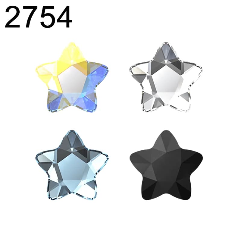Authentic star flower 2754 with flat back, no hotfix from Austria, bulk beads, nail art rhinestones, accessories for creating DIY jewelry