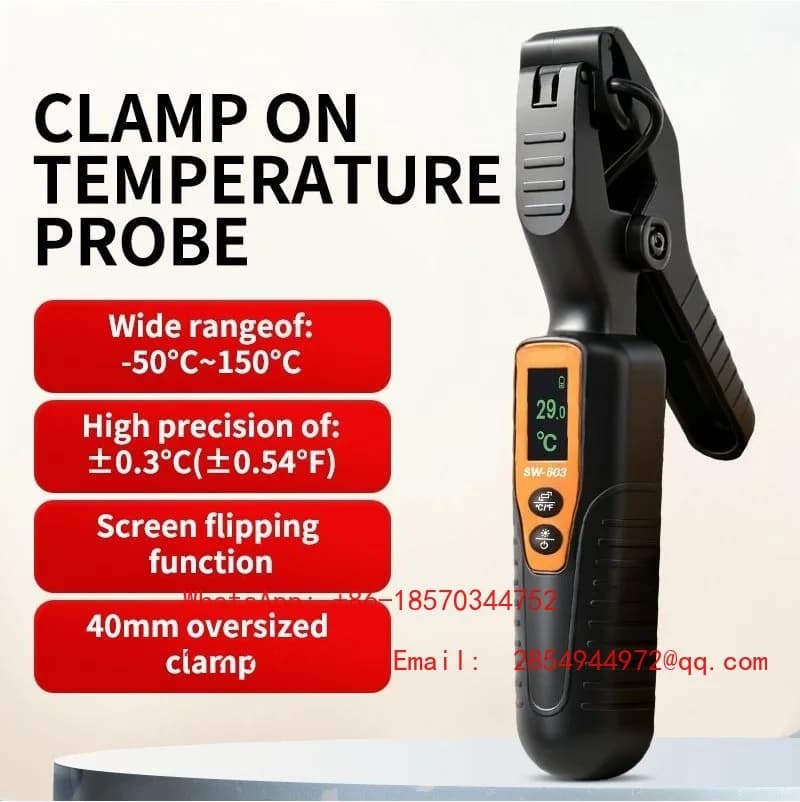 SW603 Clamp Thermometer High Precision Industrial Kitchen Thermometer Baking Temperature Meter