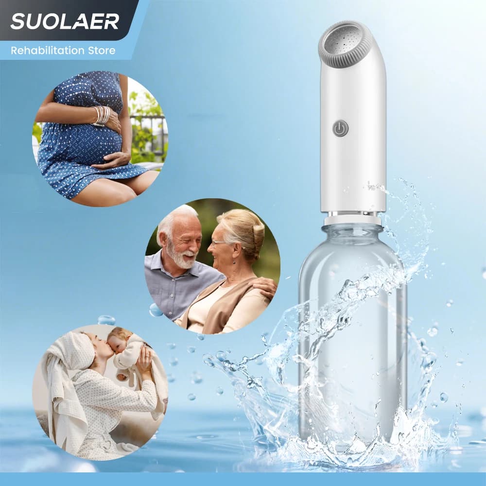 Bidet da viaggio elettrico portatile Spruzzatore ricaricabile Bottiglia Peri Adattatore per bottiglia d'acqua Bidet da viaggio per la cura personale postpartum
