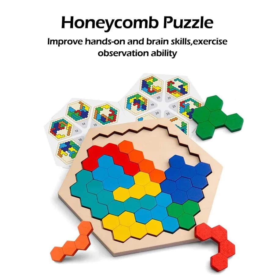 1 pz Puzzle di Legno Giocattoli Educativi Per I Bambini Per Bambini In Età Prescolare Tangram Bordo Cervello IQ Gioco di Prova Montessori Giocattoli Regali