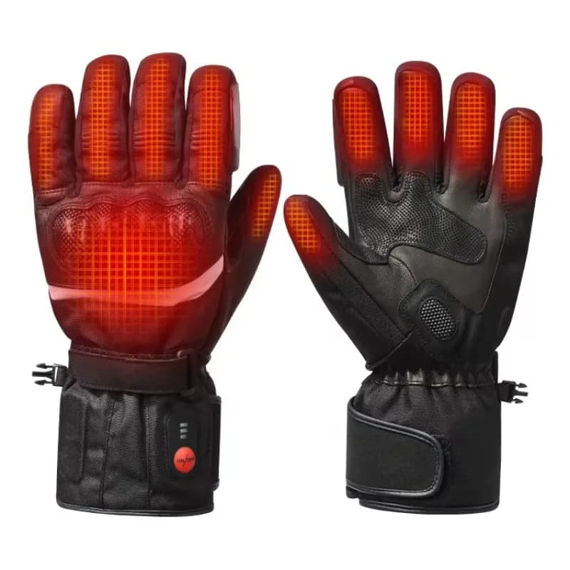 Hot Selling Product Comfortable Battery Electric Man Woman Winter Hand Black Motorcycle Gloves