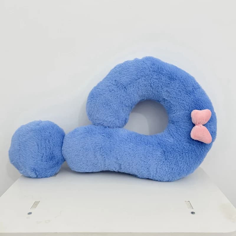 Cuscino da collo con segno di interrogazione da 50 cm, adatto per casa, divano, letto, ufficio, protegge la colonna vertebrale cervicale, i migliori regali