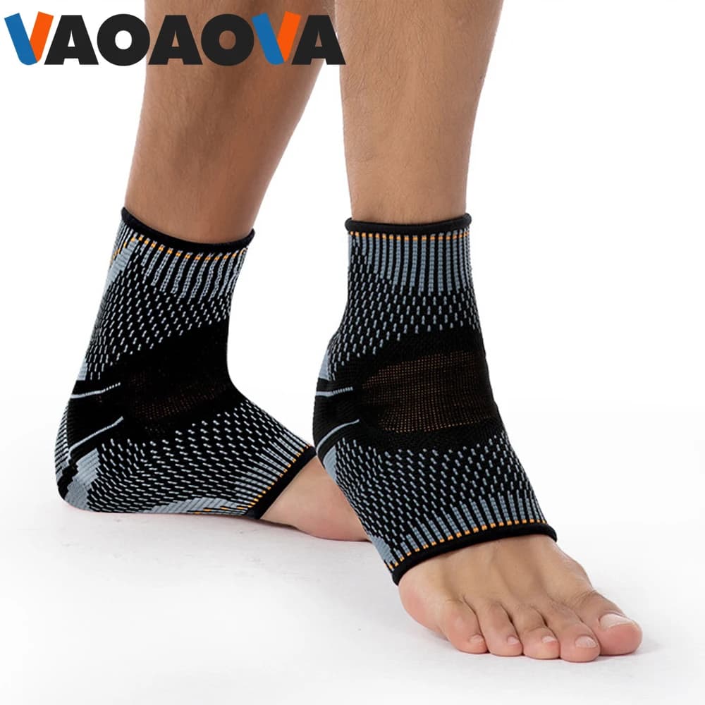 Supporto per Caviglia Sportivo per Uomini e Donne - Fascia Stabilizzante Anti-Disarticolazione per Basket e Ciclismo, Protezione a Compressione in Silicone
