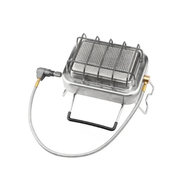 Fornello a Infrarossi in Acciaio Inox 304 per Esterni, Bruciatore a Gas Multifunzione Portatile per Campeggio, 1800W