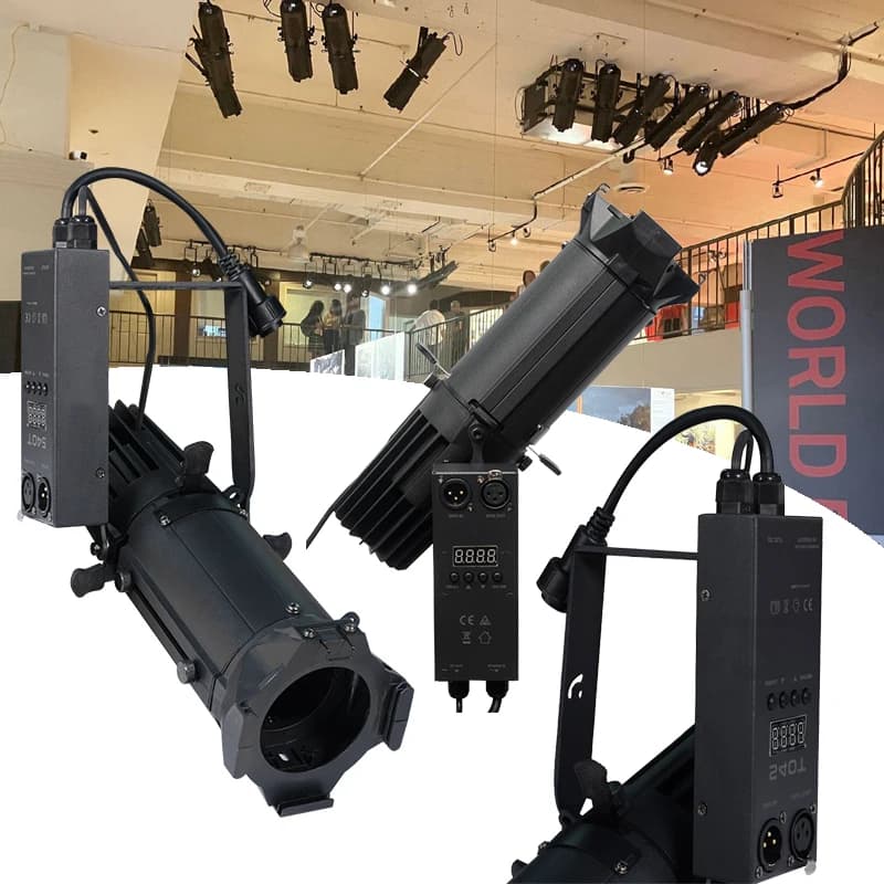 DMX 40W Mini 15 ° -30 ° Zoom Imaging Lights LED 2in1 o RGBL 4in1 Proiettore profilo Segui il proiettore logo