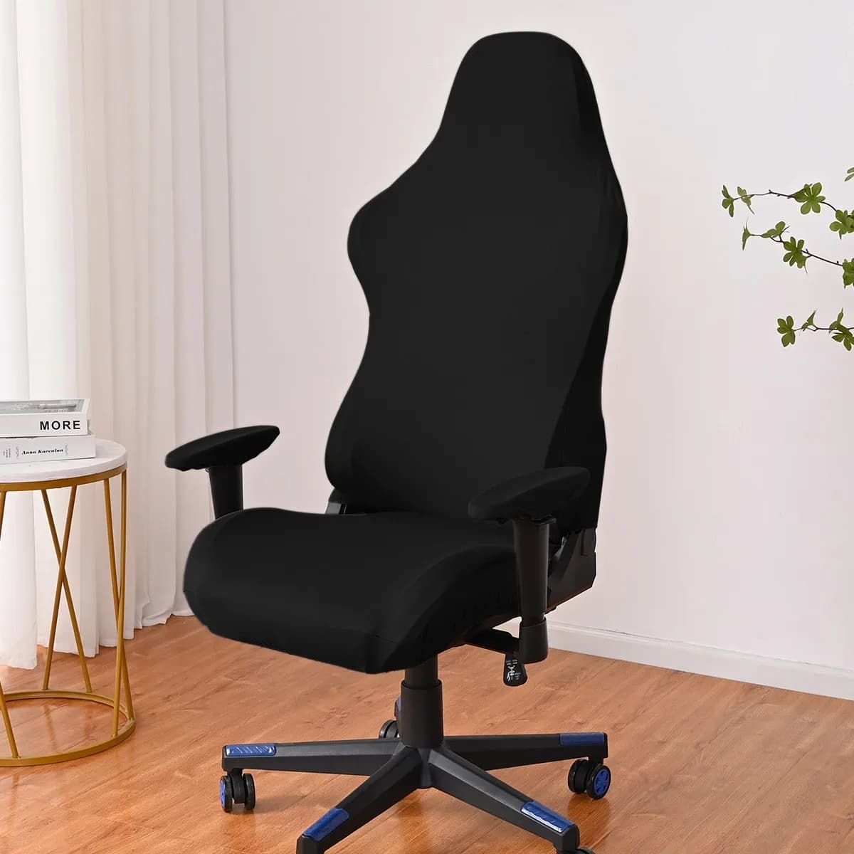 Elastic milk silk water and electricity resistant competitive chair cover, internet cafe gaming hall chair cover