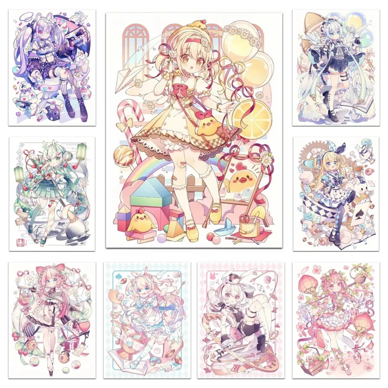 Diamond Painting Cute Anime-Style Characters Diamond Mosaic Handmade Art Exquisite Creative Gift Home Decoration