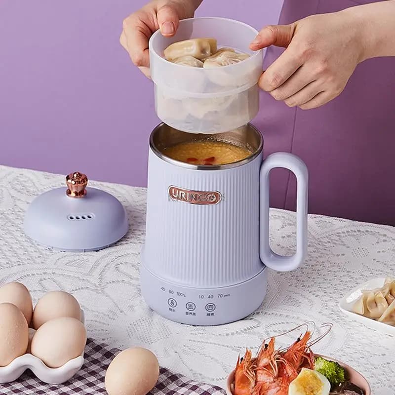 600ml Electric Water Kettle Teapot Health Conservation Pentola Stufato Cup Heating Cup Desktop Mini Kettle For Home Office 220V
