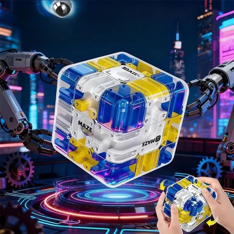 1-10 Pezzi Cubo Labirinto 3D Rompicapo Gioco di Logica Educativo Sensoriale Antistress per Adulti Decompressione Manuale
