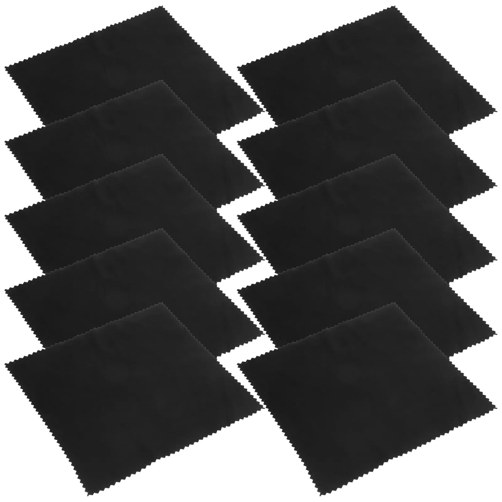 10Pcs Premium Instrument Cleaning Cloth Reusable Soft Non-Linting Wipe for Guitar Piano Violin Ukulele Bass Musical Instruments