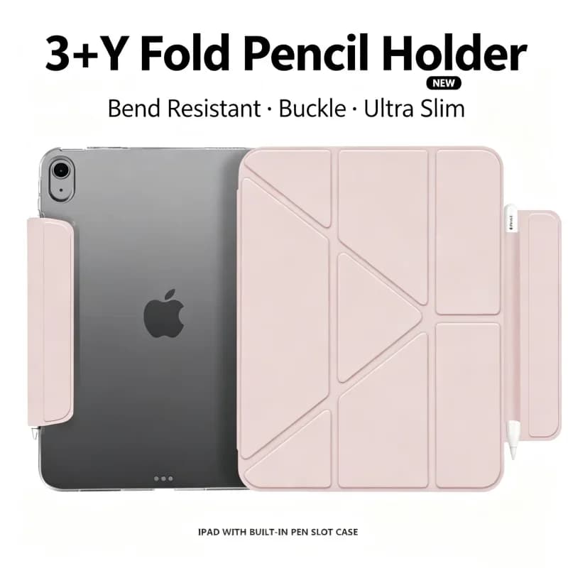 For IPad Pro 1 2 3 4 "11 Inch" Full Body Protect Case for IPad Air 4 5 Air 6 7 10.9 Inch Y Fold Tablet Holder Pen Slot Cover