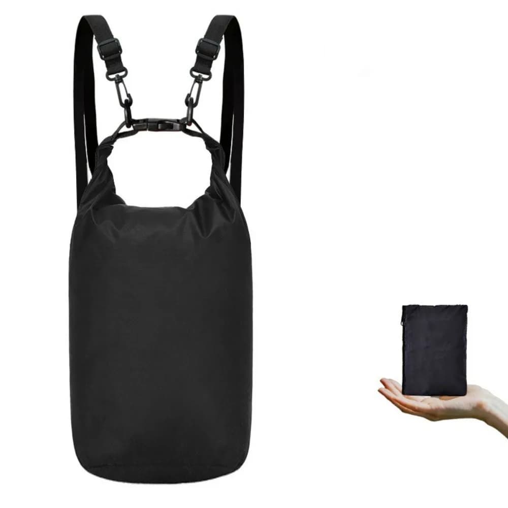 Practical 15/20 L Drifting Bag Waterproof Large-Capacity Swimming Bucket Bag Foldable Portable Beach Backpack Swimming Pool