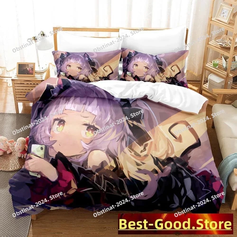 2023 Murasaki Shion Set biancheria da letto Singolo Twin Full Queen King Size Set letto per bambini adulti Set copripiumino Anime Kawaii Girl Bed