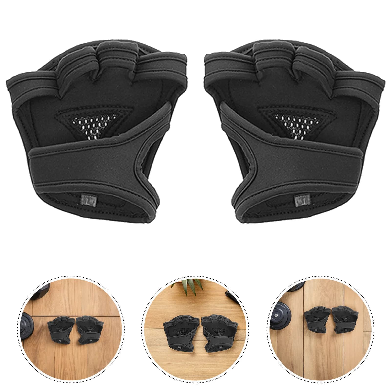Guanti da sollevamento pesi ventilati con presa antiscivolo sul palmo per Cross Training, Fitness, Trazioni, Powerlifting, Palestra Domestica, Corda