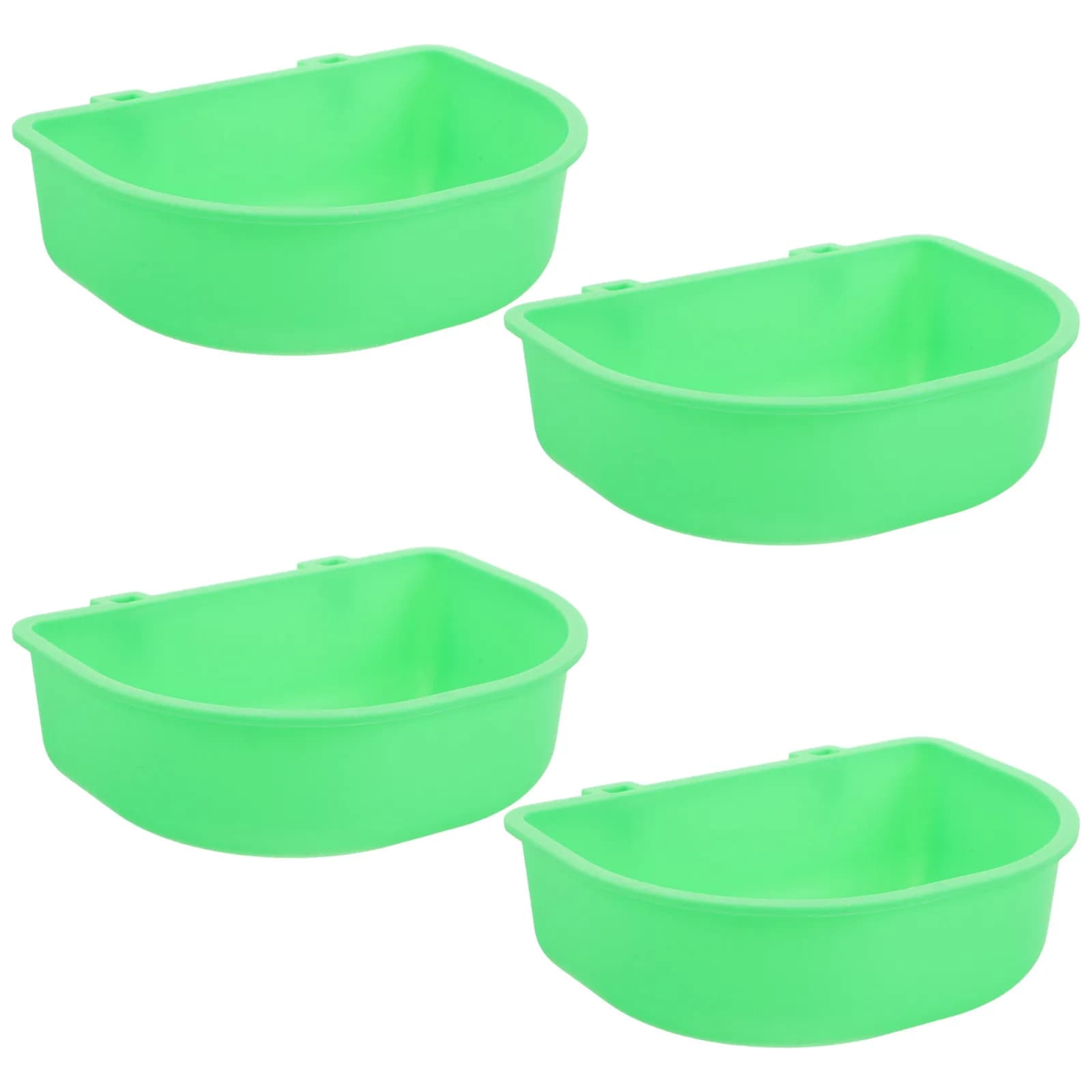 4Pcs Plastic Dog Cage Water Bowls Hanging Removable Pet Feeding Bowls Travel Crate Food Holder Easy Clean Dog Crate Water Bowl
