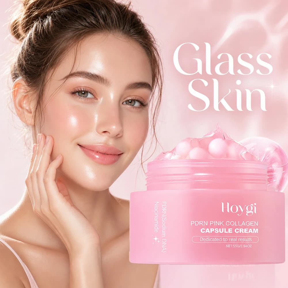 PDRN Collagen Capsule Cream Hydrating Firming Anti-Aging Face Cream Brightening Skin Moisturizer Non Greasy Face Care Capsules