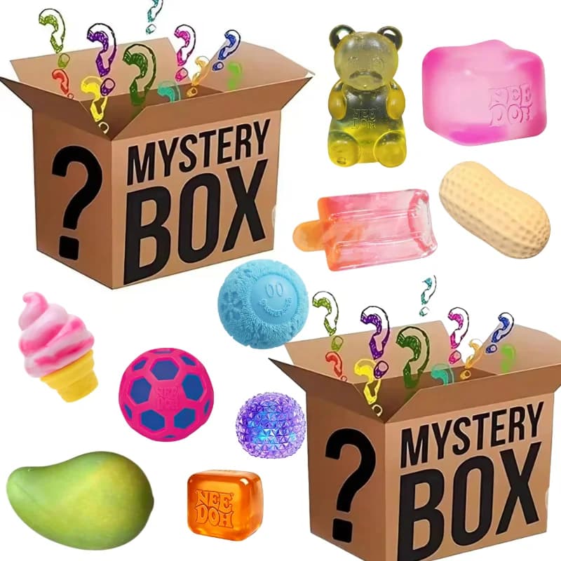 Blind Box Fuzz Ball Ice cream Steamed bun Series Toy, Simulated Food Fidget Toy, Cute Squeeze Foot Toy Antistress Stress-Relief