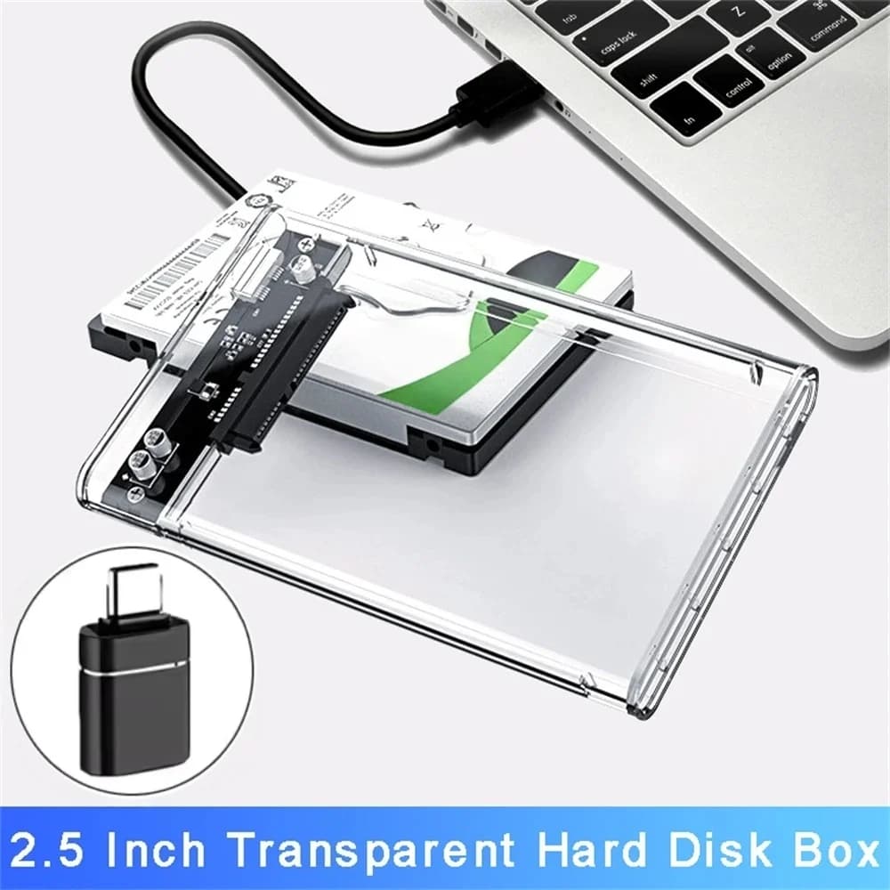 Harddisk Boxs USB/Type C to SATA III Hard Disk Case 2.5 Inch HDD SSD Shell External Enclosure Hard Drive Disk Box HDD Case