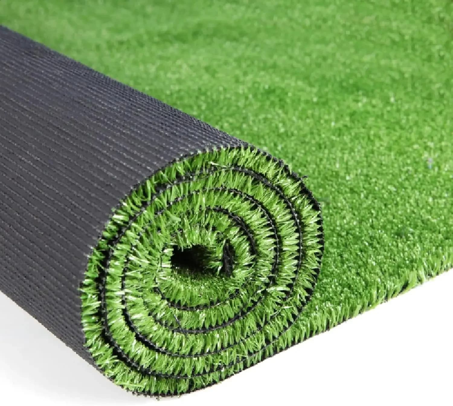 Erba sintetica, tappeto in erba artificiale 3m x 3m con altezza del pelo di 1 cm, tappeto in finta erba per interni ed esterni, per decorare balconi, cortili e giardini.