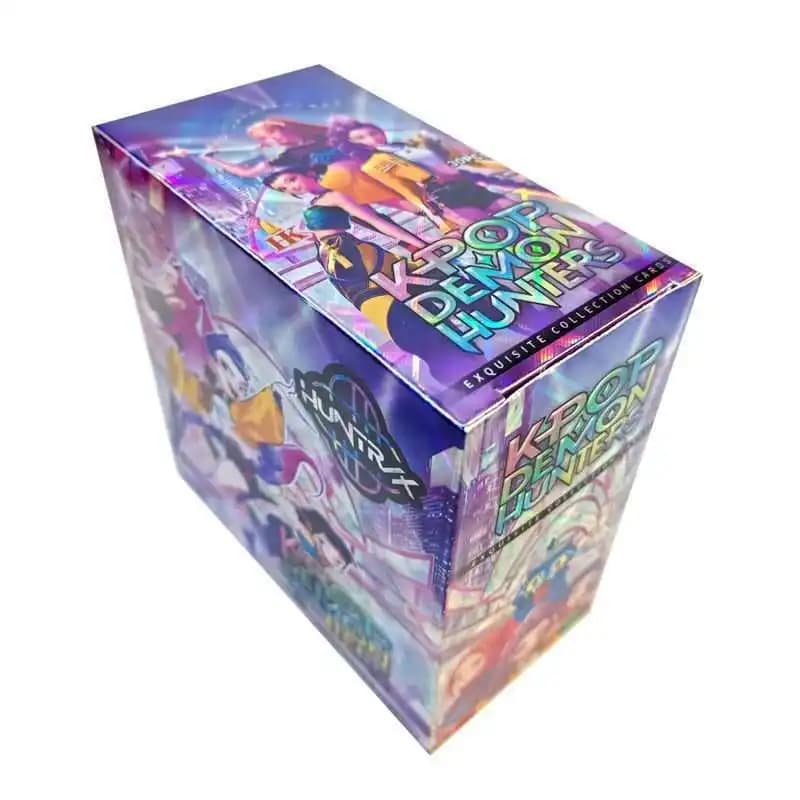 Esclusiva confezione regalo di carte flash di alta gamma per gli appassionati di anime, set di carte collezionabili con tecnologia laser e carte intercambiabili.