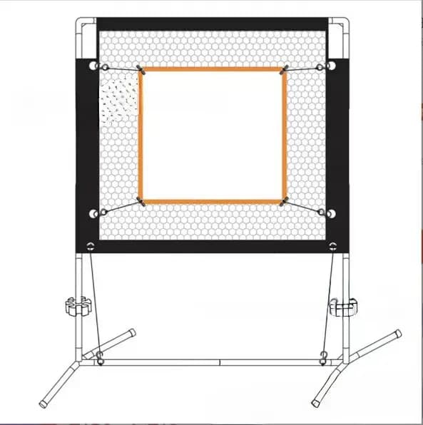 Set Rete da Badminton per Sport all'Aperto con Borsa Porta Racchette, Utilizzabile anche per Tennis e Sport Indoor