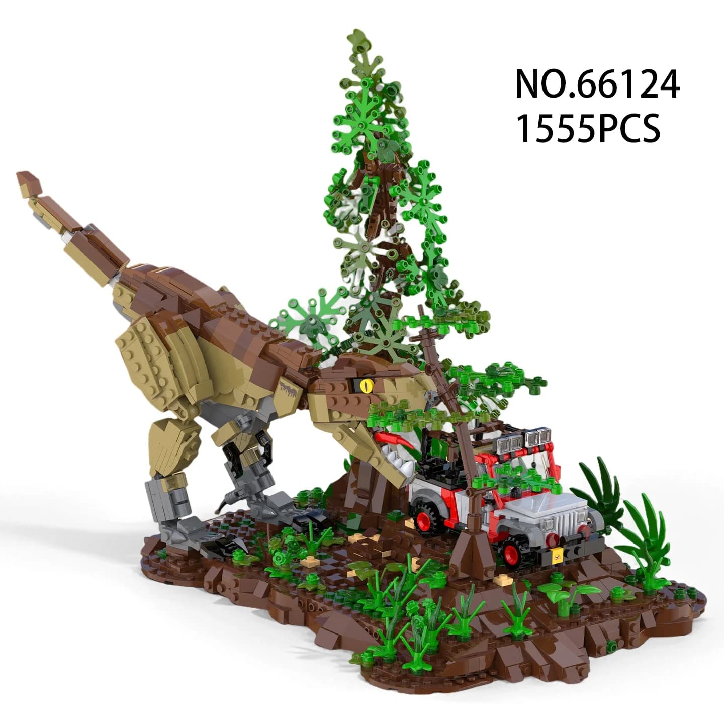 1555PCS Dinosaur World Building Blocks Tyrannosaurus Rex Bricks Sets Boy Toys Children Christmas Gifts