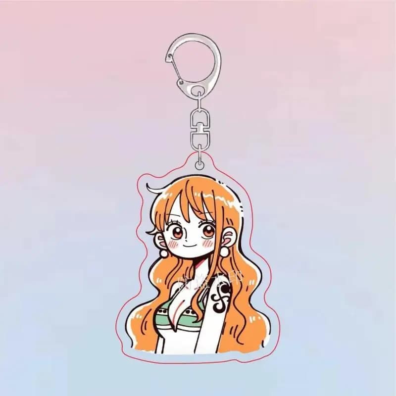 Ciondolo per Zaino Anime One Piece con Personaggio Nami, Piccolo e Carino, in Acrilico, Accessorio Decorativo per Fan dell'Anime, Regalo Perfetto