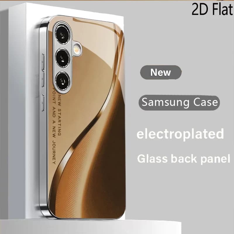 Golden High End Design for Samsung Galaxy S26 S25 S24 S23 S22 S21 S20 Ultra PLUS FE A Series A55 A54 A34 A33 A15 14 13 A24 25 NO