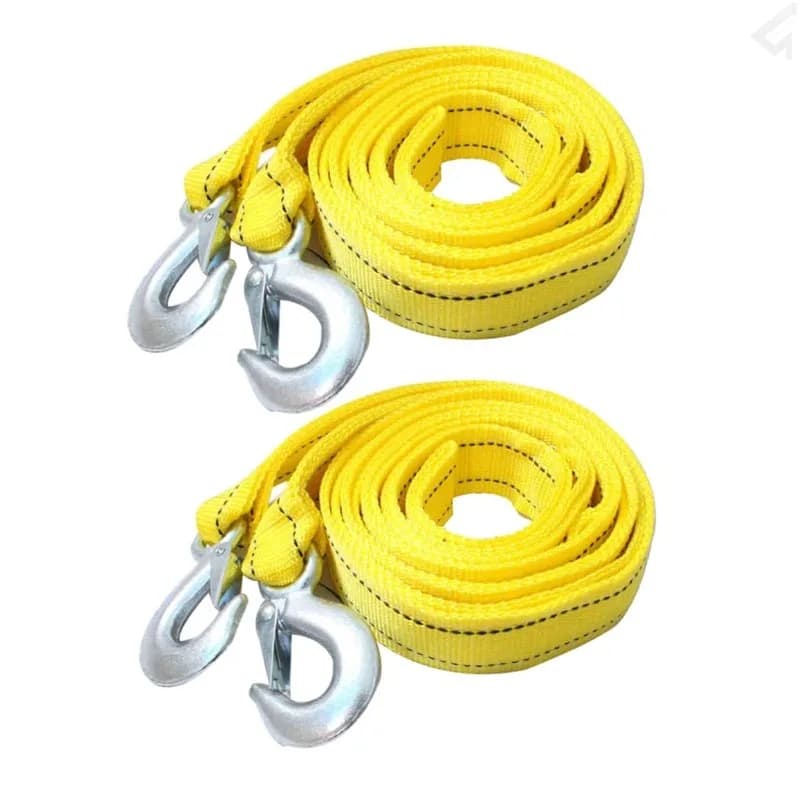 Corda da traino per rimorchio per auto da 5 tonnellate 4/5 metri Ganci per cinghia di emergenza esterna Accessori per auto di recupero in nylon Tirare la corda da traino