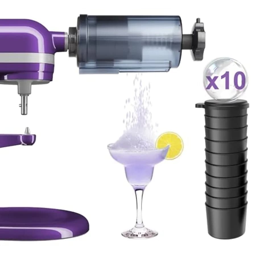 Accessorio per ghiaccio tritato Jooke per mixer, macchina per ghiaccio tritato fatta in casa, macchina per neve, per raschiaghiaccio con stampo per cubetti di ghiaccio riutilizzabile, accessori per ghiaccio