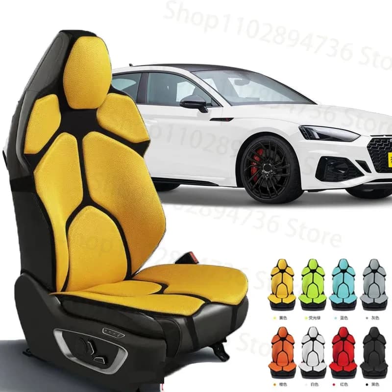 Cuscino per Sedile Auto AUDI RS5, Supporto Lombare in Rete, Massaggiatore per Schiena, Accessori per Casa e Ufficio