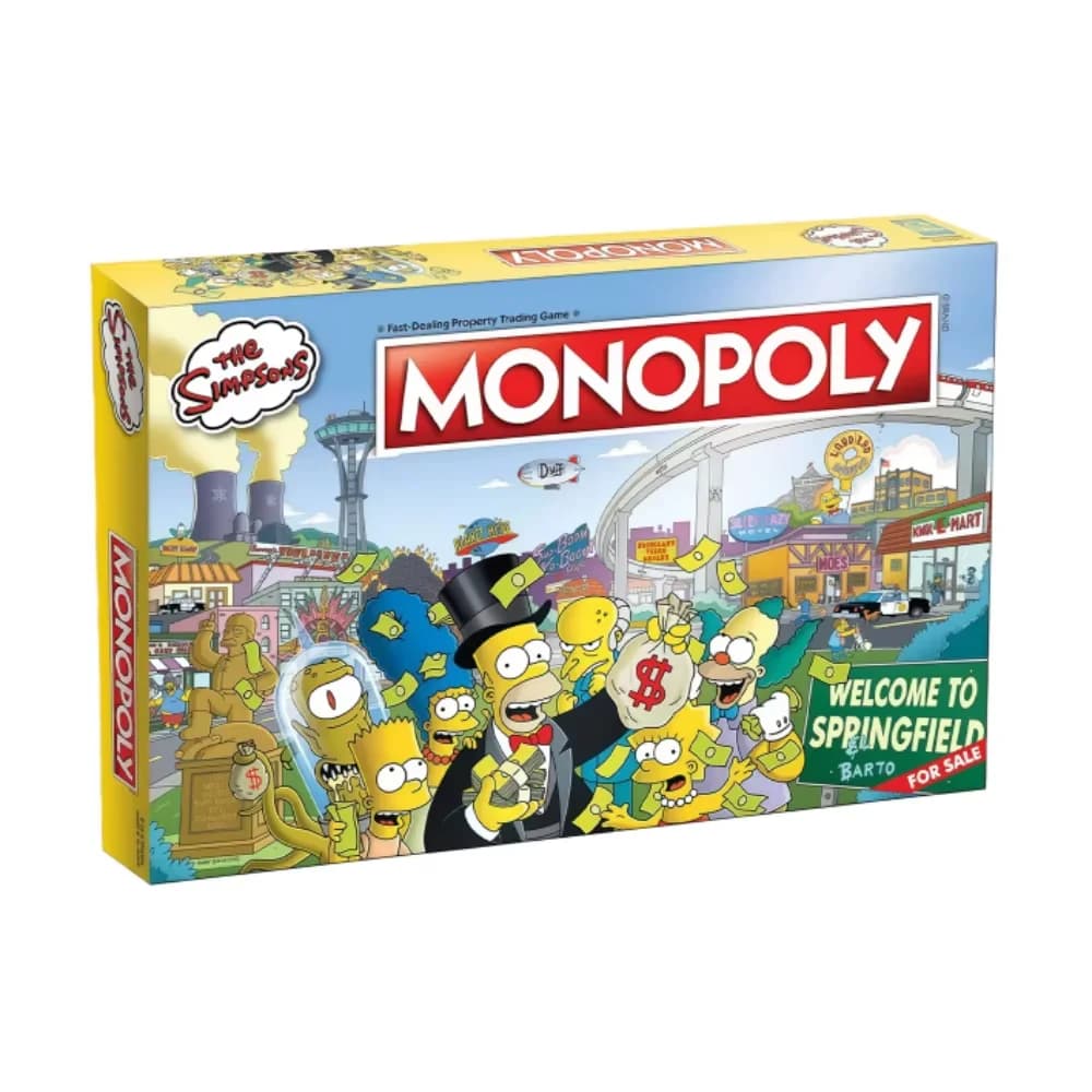 Monopoly The Simpsons, gioco da tavolo in edizione limitata The Simpsons Edition Springfield, articolo da collezione.