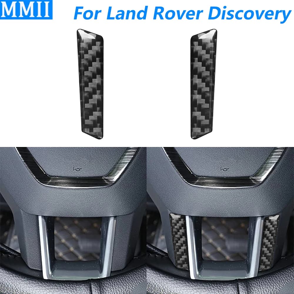 Per Land Rover Discovery Sport 2015-2019 Volante In Fibra di Carbonio Mento Pannello Trim Strisce Accessori Auto Decorazione Adesivo