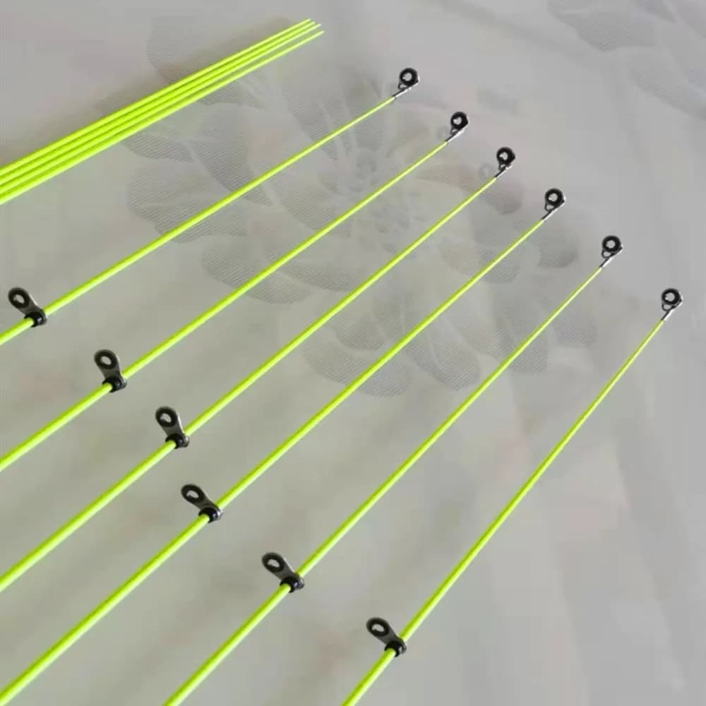 2025 Con Anello Superiore Canna Da Pesca Punta Retrattile 50 cm In Fibra di Carbonio Spinning Canna Da Pesca In Fibra di vetro Portatile Pesca Sul Ghiaccio