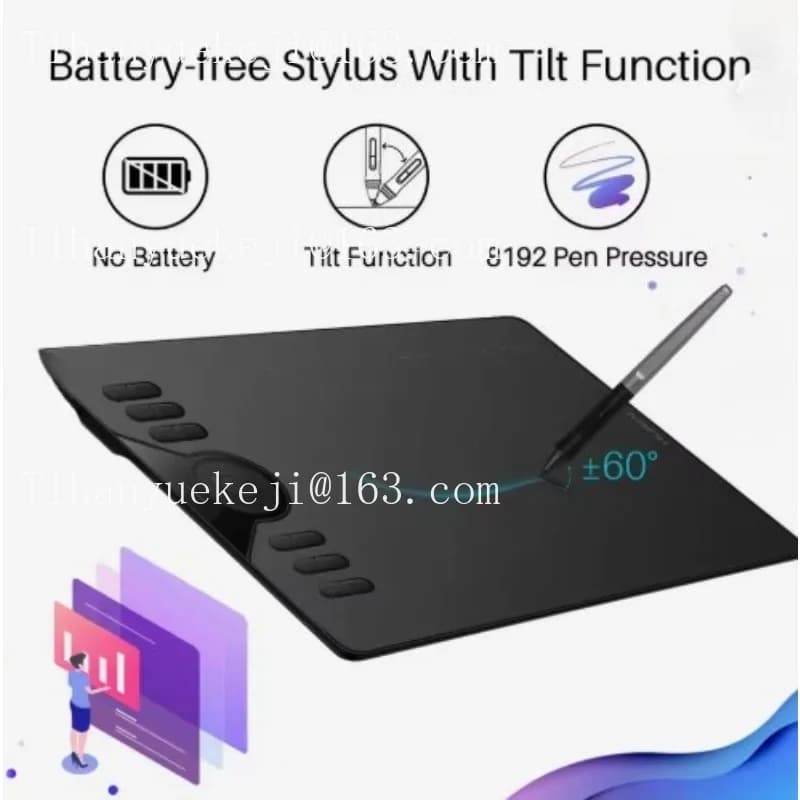 Other computer accessories HS610 digital pen drawing graphics tablet graphic pen with shortcut keys
