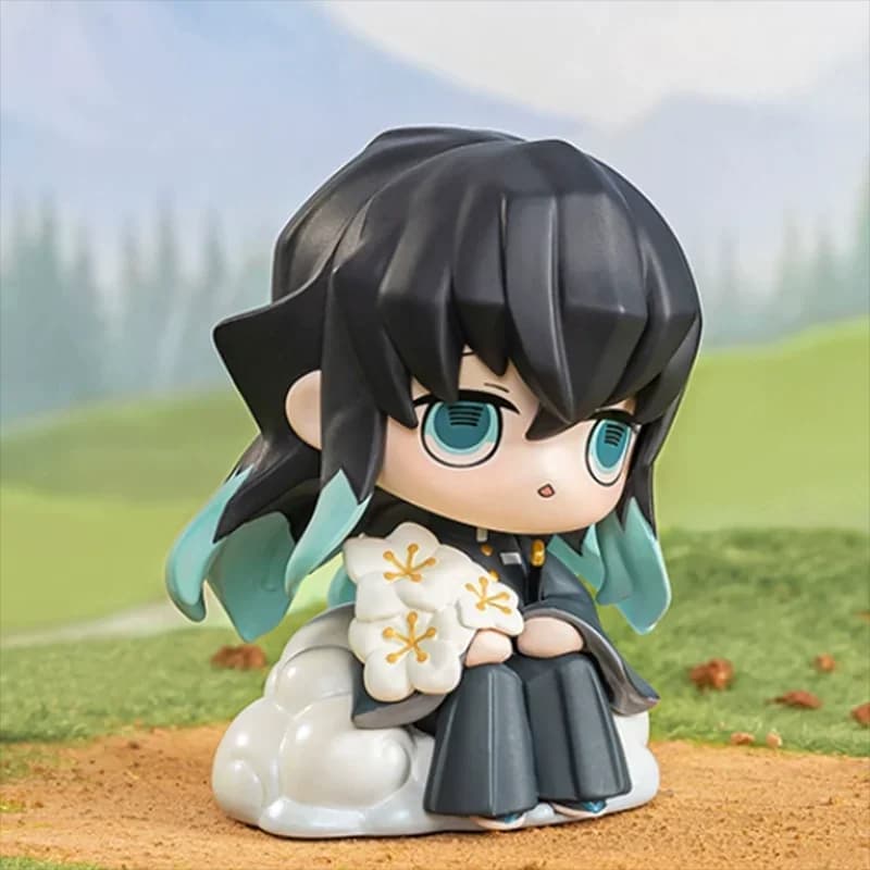 POP MART Demon Slayer Birth Flower Series Scatola cieca Scatola a sorpresa Action Figure Modello di cartone animato Collezione di scatole misteriose Ragazza
