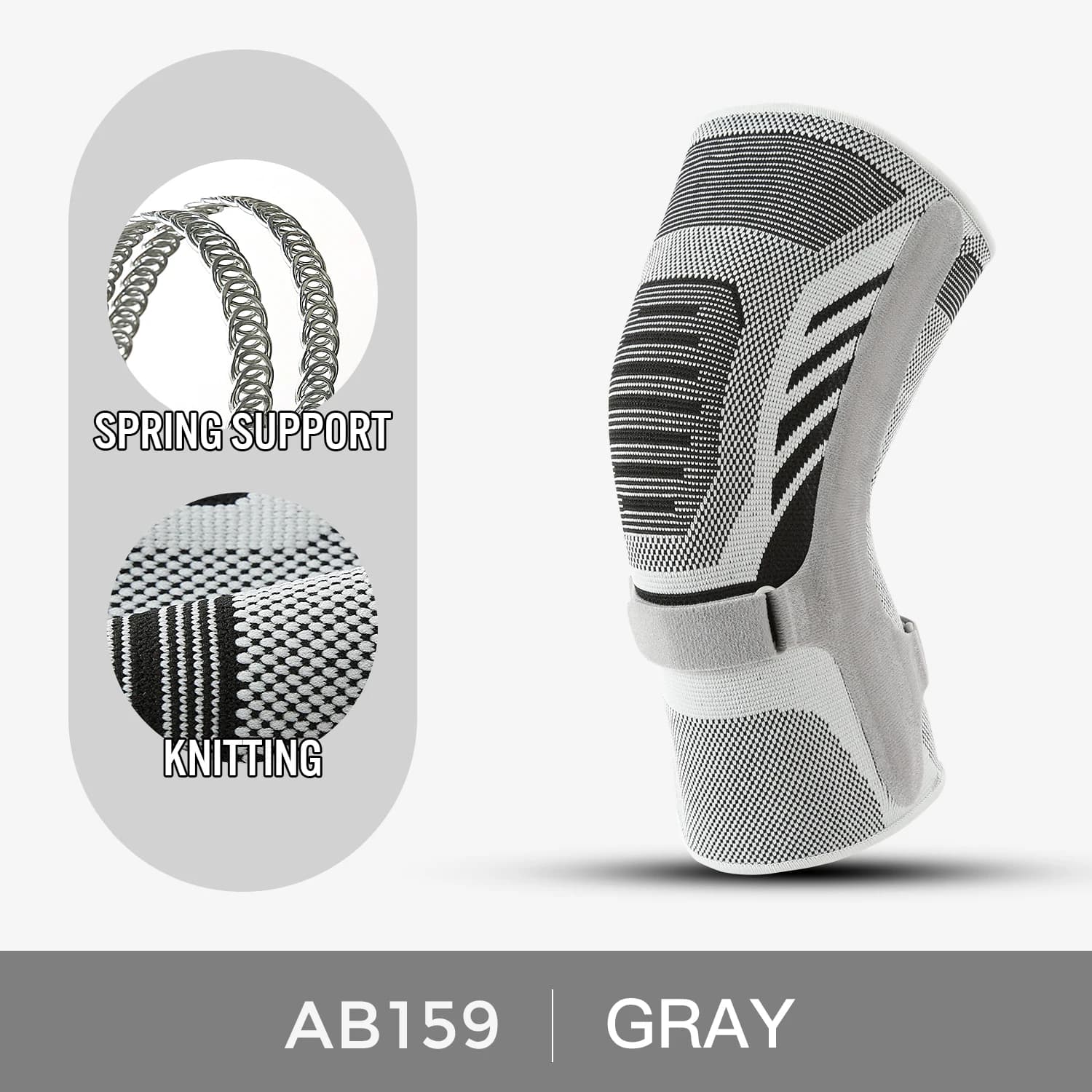 1 Knee Pad with Strap, Rotulare Medial Support, Silicone Guard for Menisco, Sports Knee Pad for Basket and Race