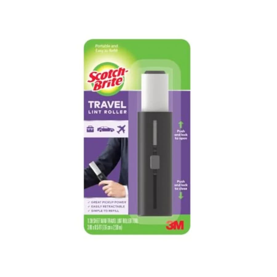 Mini Rullo Levapelucchi da Viaggio per Peli di Animali Domestici, 30 Fogli, Portatile ed Efficace, Nero