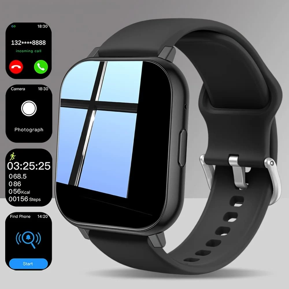 Smart Watch, Premium, with Multiple Sports Modes/Call Notifications/Message Alerts/Music Control and More