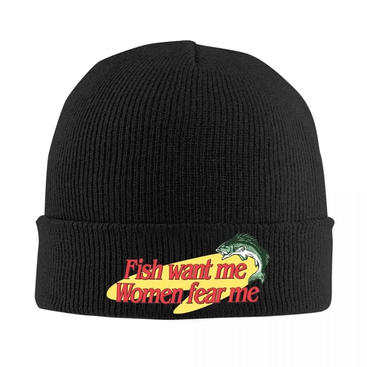 Nuovi Cappelli 'Fish Want Me Women Fear Me' 2026, Berretti Caldi Autunno Inverno, Cappelli Lavorati a Maglia per Uomo e Donna