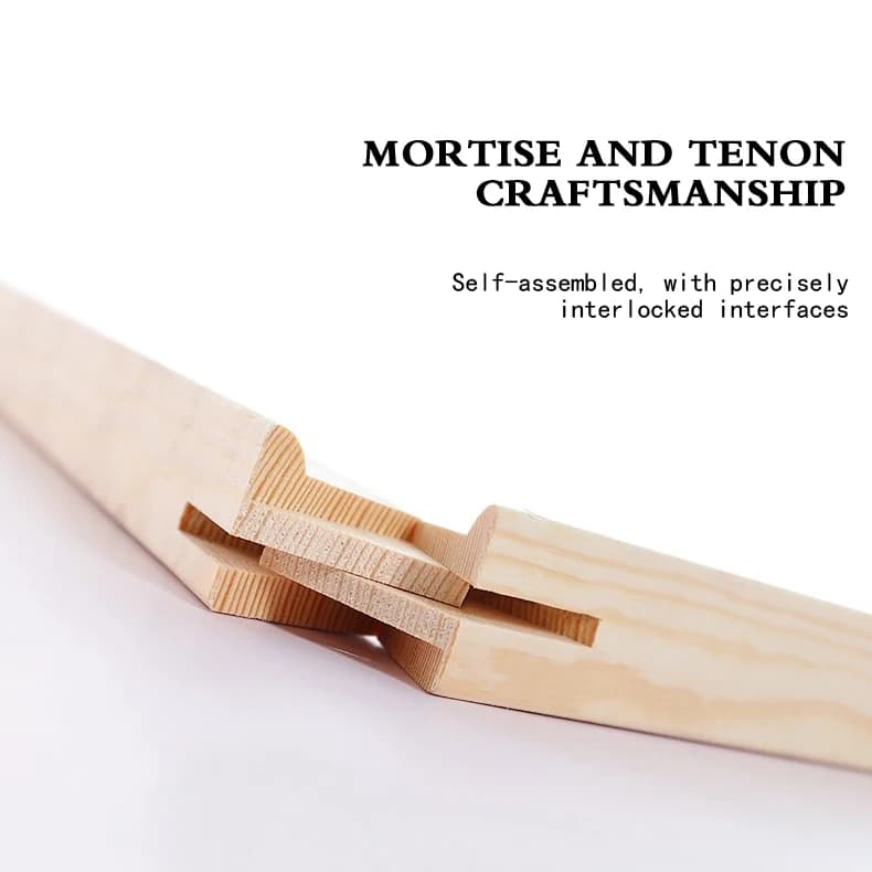 2Pcs Pine Solid Wood Canvas Stretcher Bars, DIY Digital Oil Painting Inner Frame Moulding for Gallery Wrap Canvas