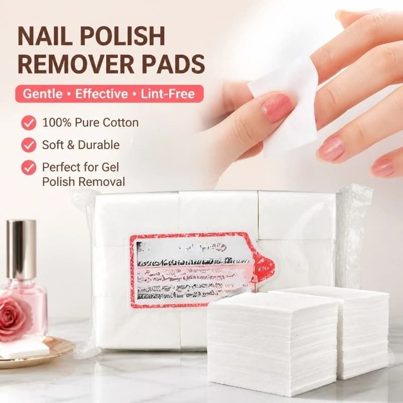 Strumenti per Unghie Solidi e Durevoli, Salviette Senza Pelucchi per Rimozione Smalto Gel, Tovaglioli 100% Cotone