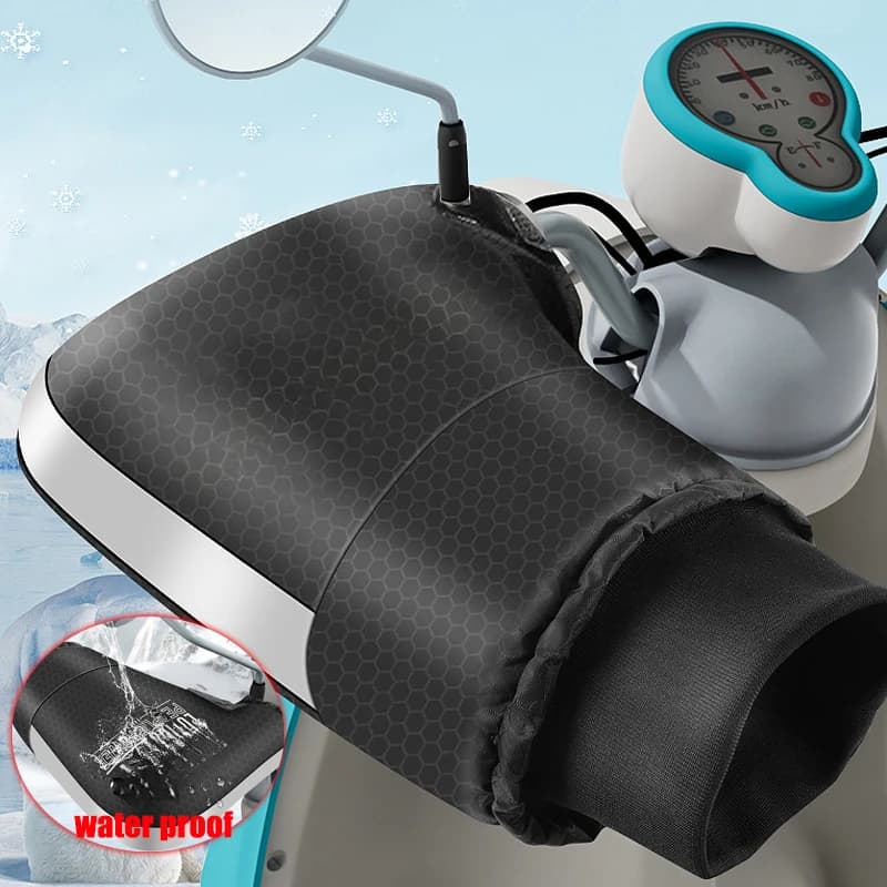 Guanti da equitazione all'aperto adatti per moto e biciclette guanti caldi e protettivi addensati in velluto antivento resistenti all'usura