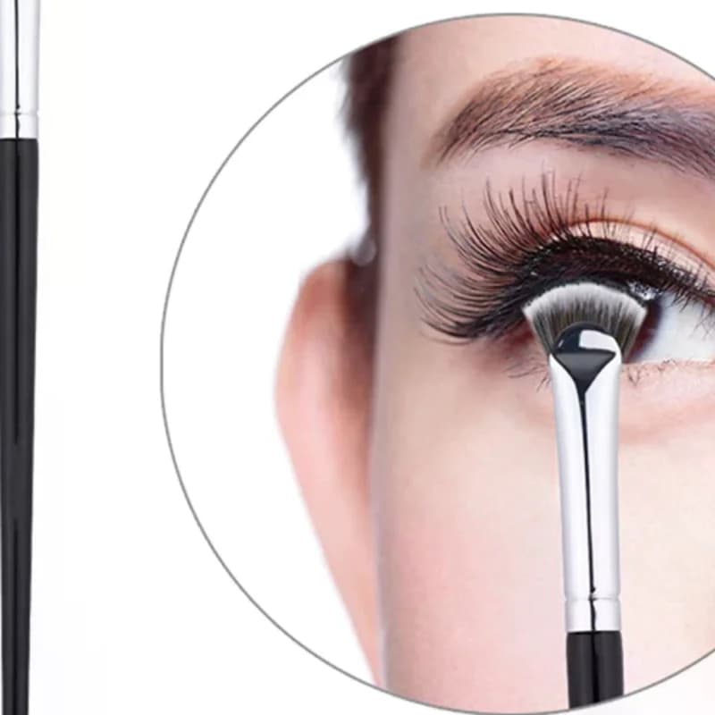 1PC Pennello per Ciglia a Ventaglio Morbido, Professionale, Senza Perdita di Setole, per Mascara, Illuminante e Polvere - Strumento per Sfumare