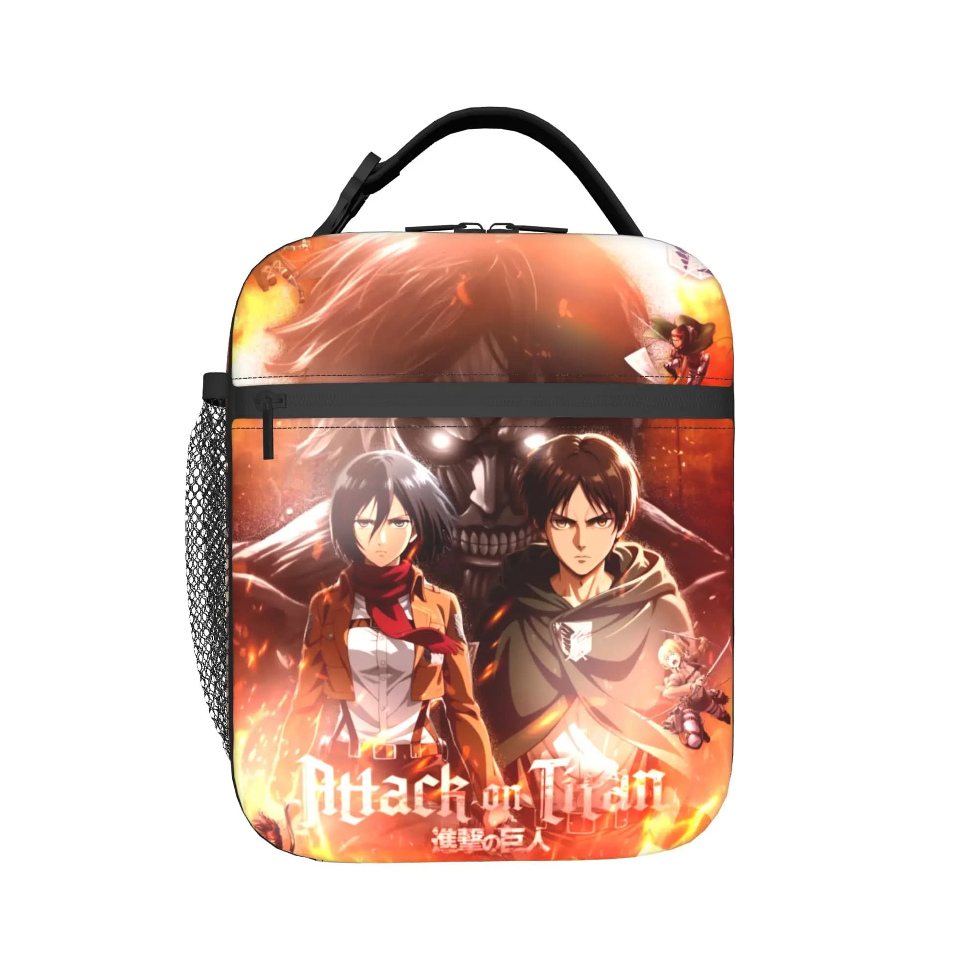 Attacks on Titans Thermal Insulated Lunch Bags Manga Fashionable Resuable Lunch Container for School Office Outdoor Food Box