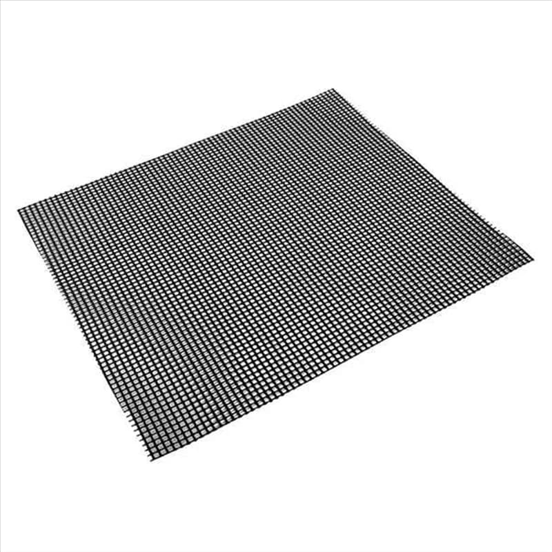 【Flash-Deal!】Set Of 6 Grilling Mesh Mat Non-Stick Grilling Mats For Gas Charcoal Pellet Grill Black