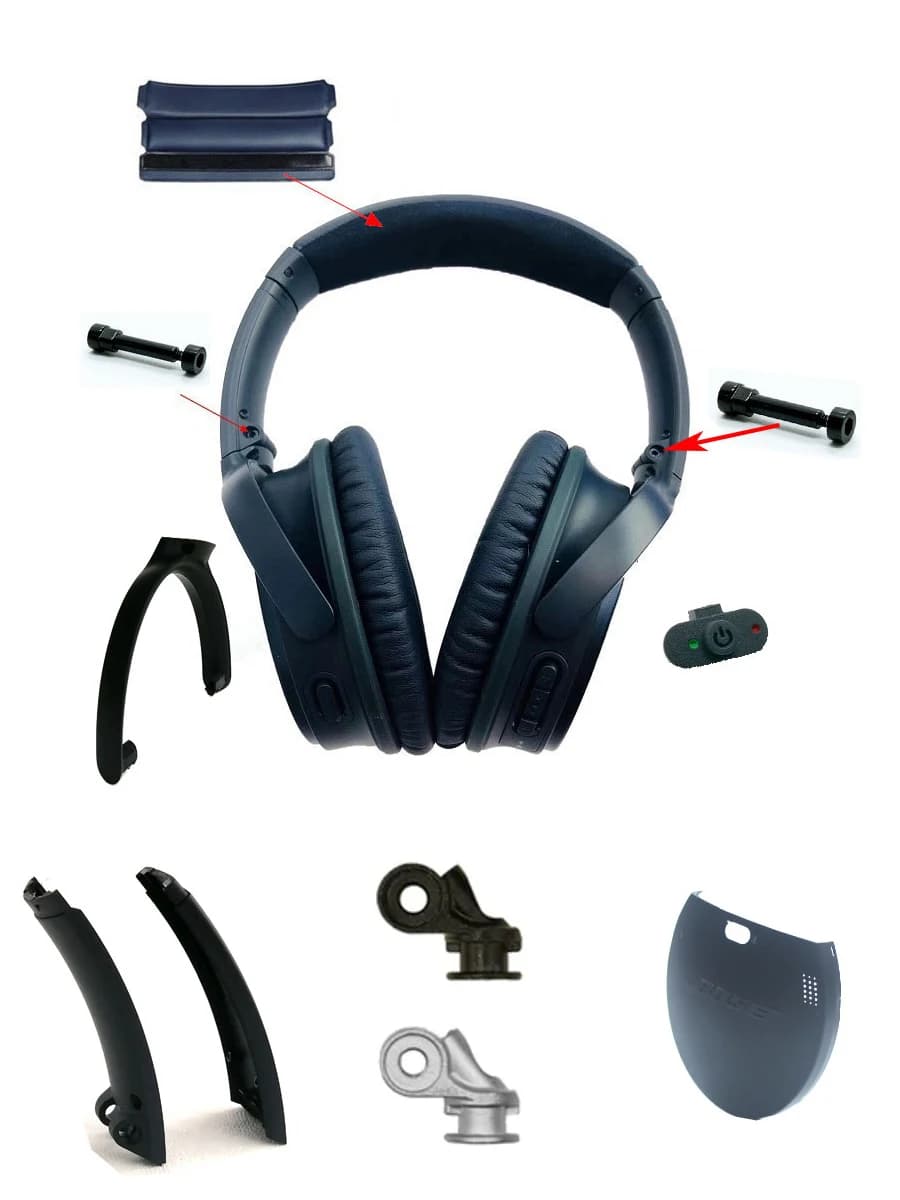 Original swivel headset hinge Bose QC35 spare bearing repair parts of QC 35 and 45